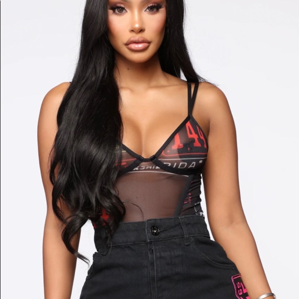 Across The Usa Bustier Top - Black/Combo